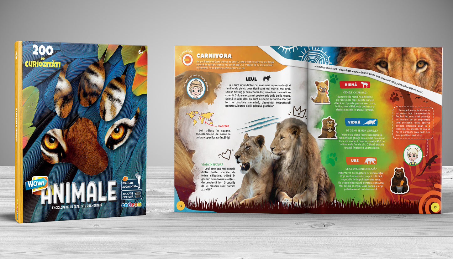 Animale - Enciclopedie cu Realitate Augmentată, 4D
