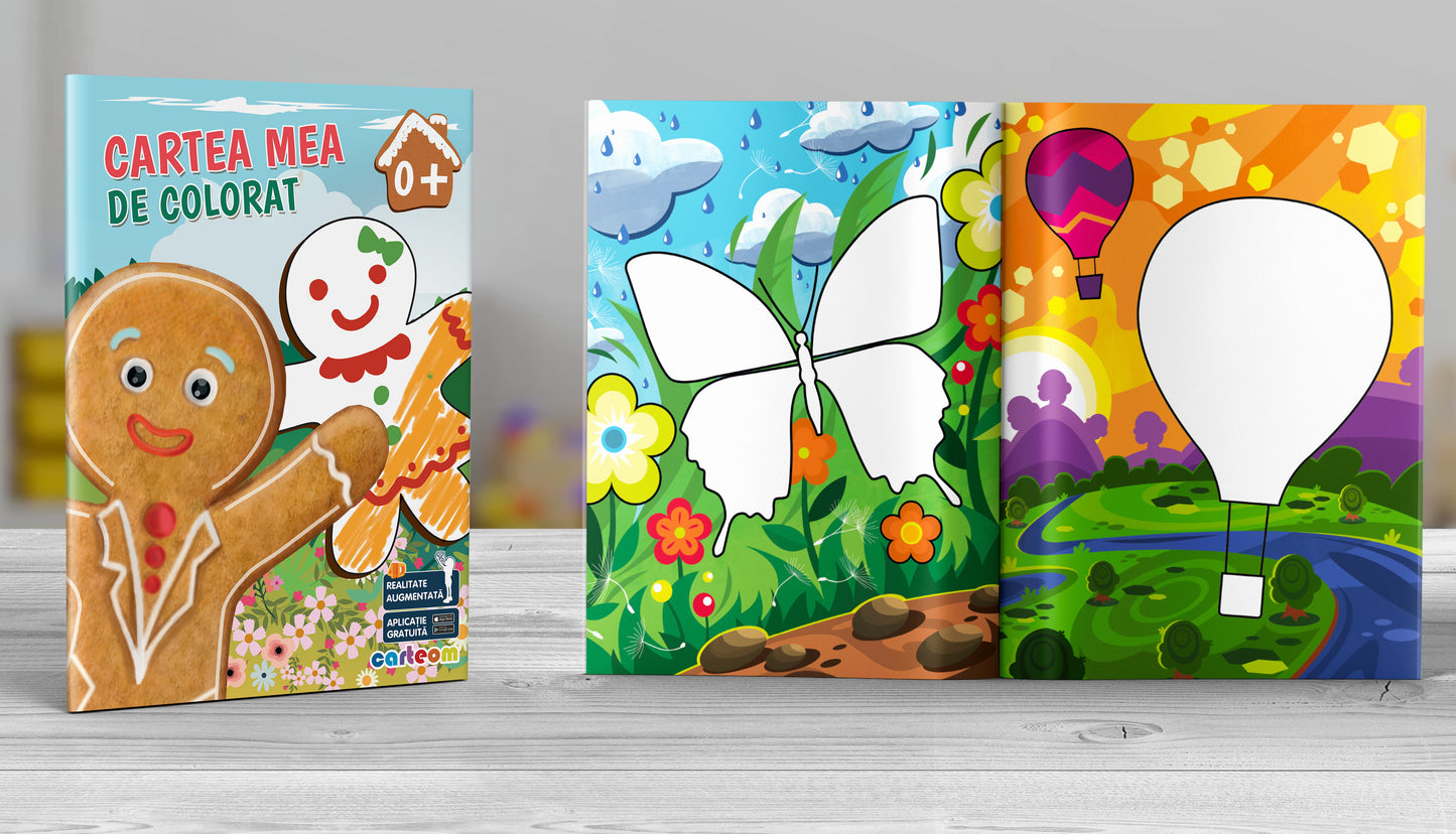 Cartea Mea de colorat, cu Realitate Augmentată, 4D. Carteom